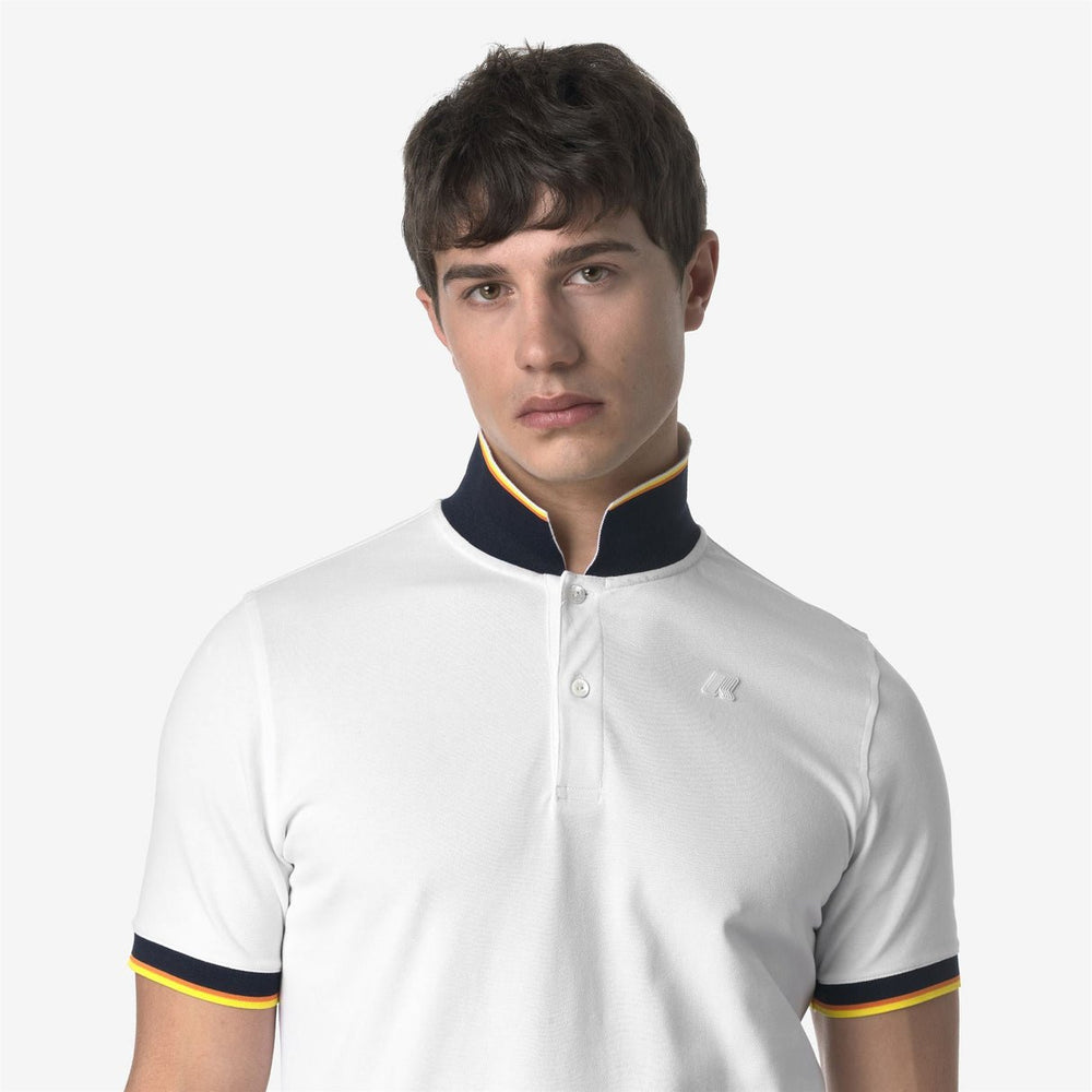 K - Way - VINCENT PIQUE Polo pour Homme Blanc - Lothaire