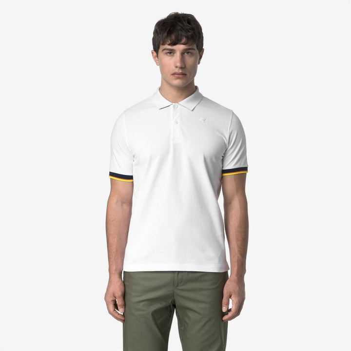K - Way - VINCENT PIQUE Polo pour Homme Blanc - Lothaire