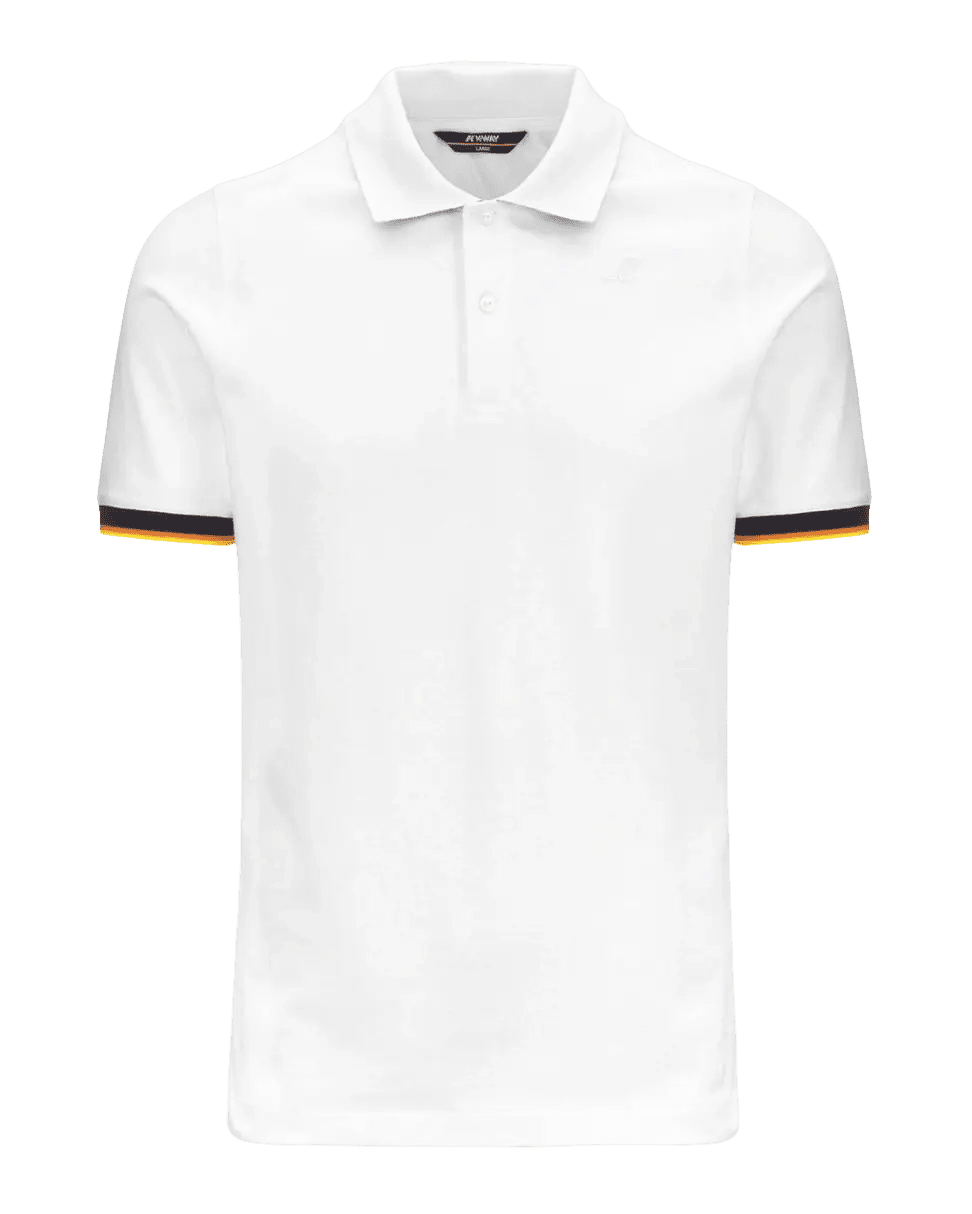 K - Way - VINCENT PIQUE Polo pour Homme Blanc - Lothaire