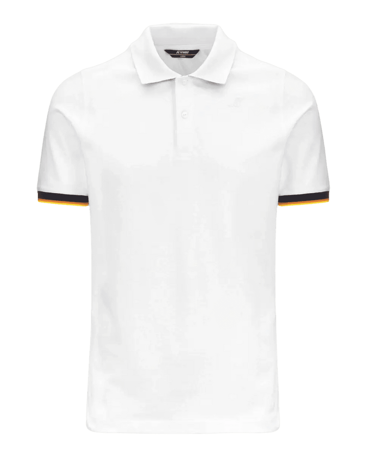K - Way - VINCENT PIQUE Polo pour Homme Blanc - Lothaire