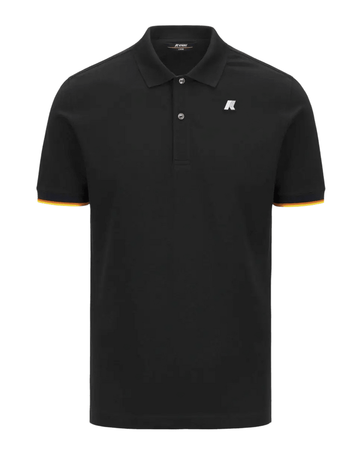K - Way - VINCENT PIQUE Polo pour Homme Noir pur - Lothaire