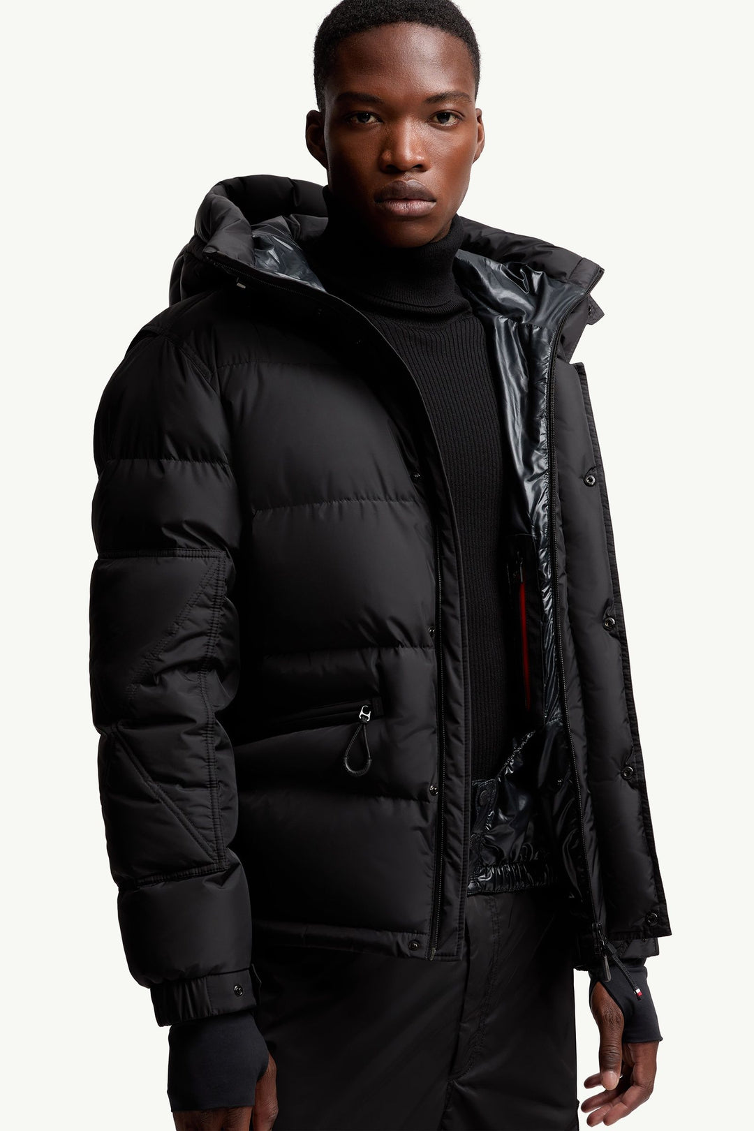MONCLER - Veste de ski Kasanka à capuche Noir