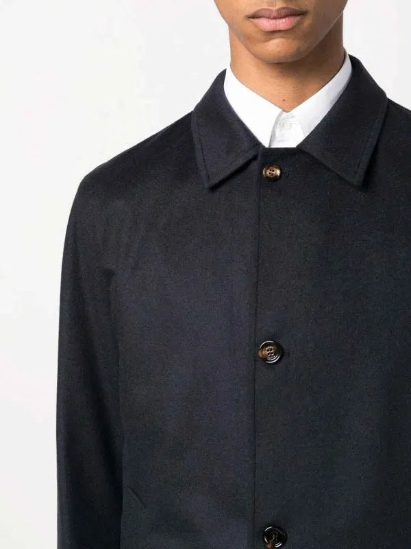 KIRED - Manteau en cahemire bleu marine - Lothaire