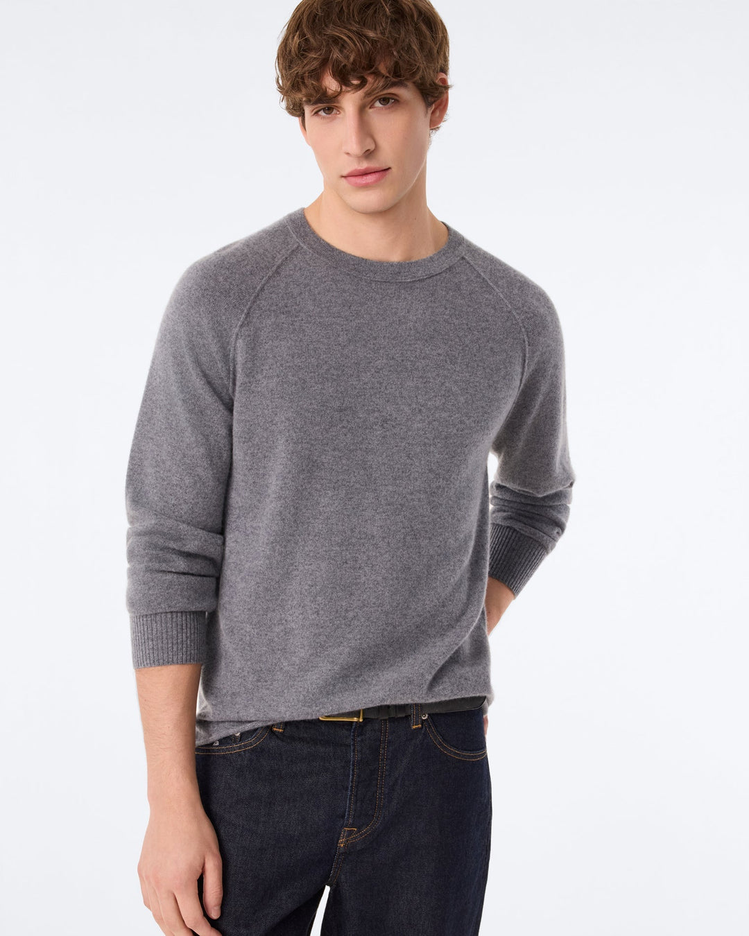 KUJTEN - Pull Balthazar en cachemire Gris flanelle - Lothaire