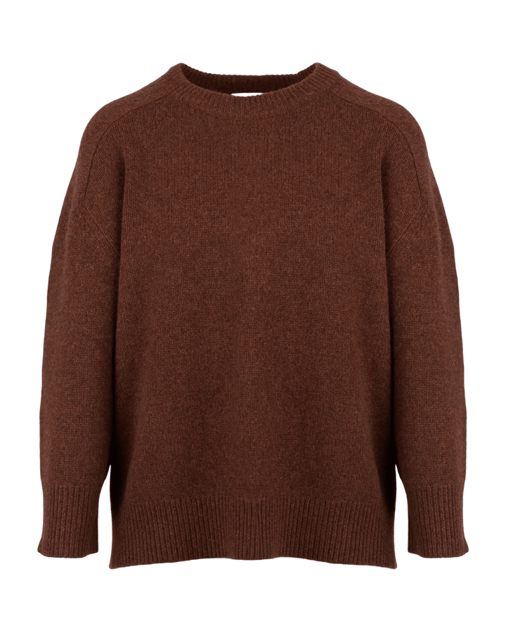 KUJTEN - Pull Diane Oversize en Cachemire Marron Pécan - Lothaire
