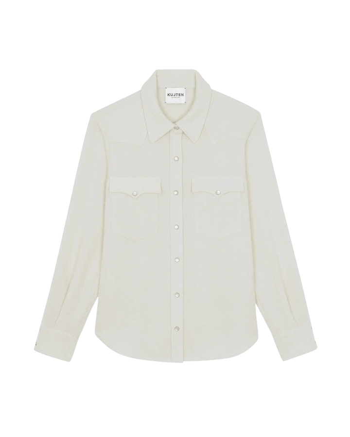 KUJTEN - Surchemise Lumber Plain en Cachemire Blanc - Lothaire
