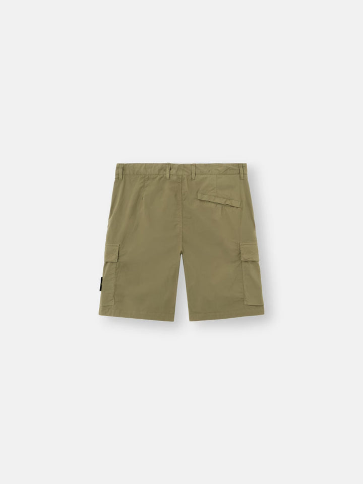 STONE ISLAND - Bermuda cargo Tela Paracadute Vert militaire