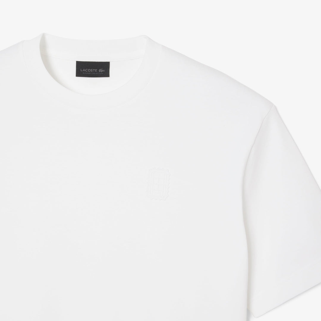 LACOSTE DÉFILÉ - T-shirt badge dentelle blanc - Lothaire