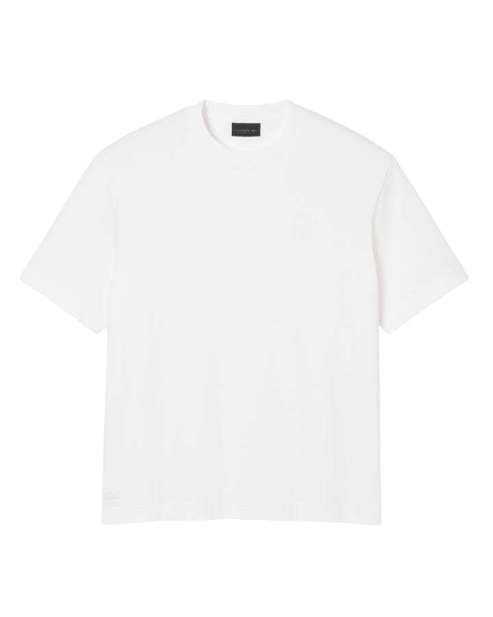 LACOSTE DÉFILÉ - T-shirt badge dentelle blanc - Lothaire