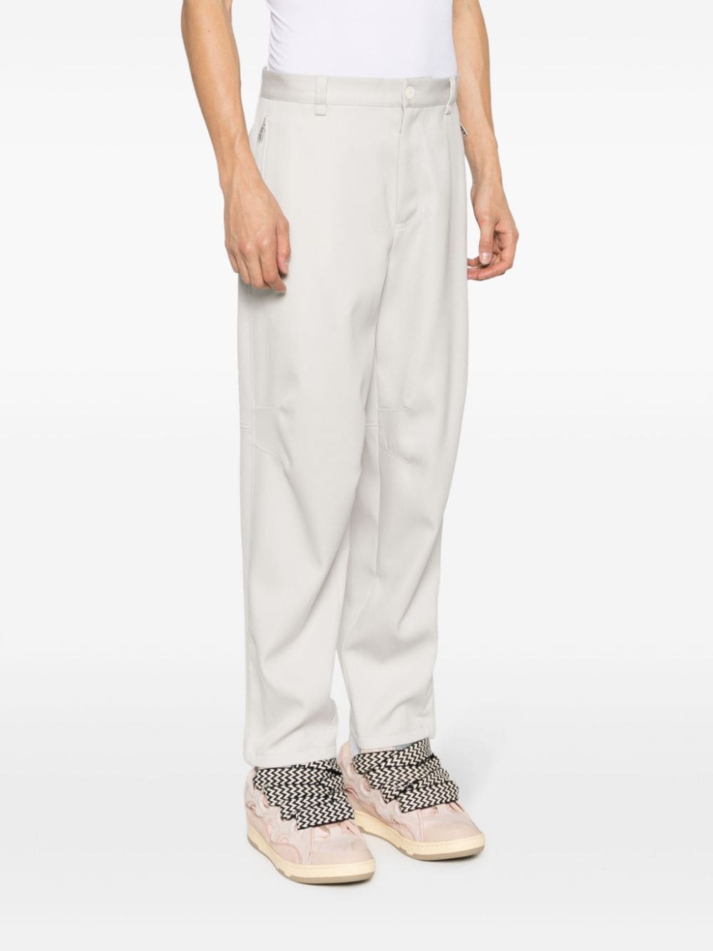 Lanvin Pantalon court en laine mastic - Lothaire