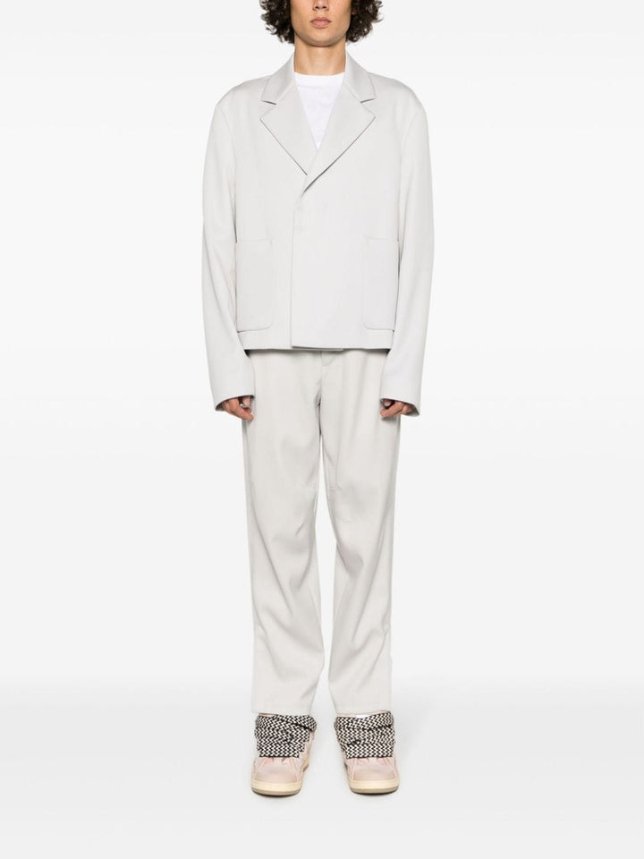 Lanvin Pantalon court en laine mastic - Lothaire