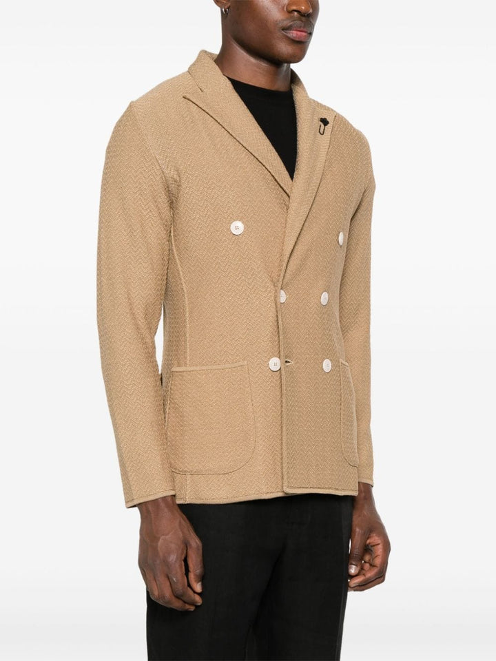 Lardini - Blazer croisé camel - Lothaire