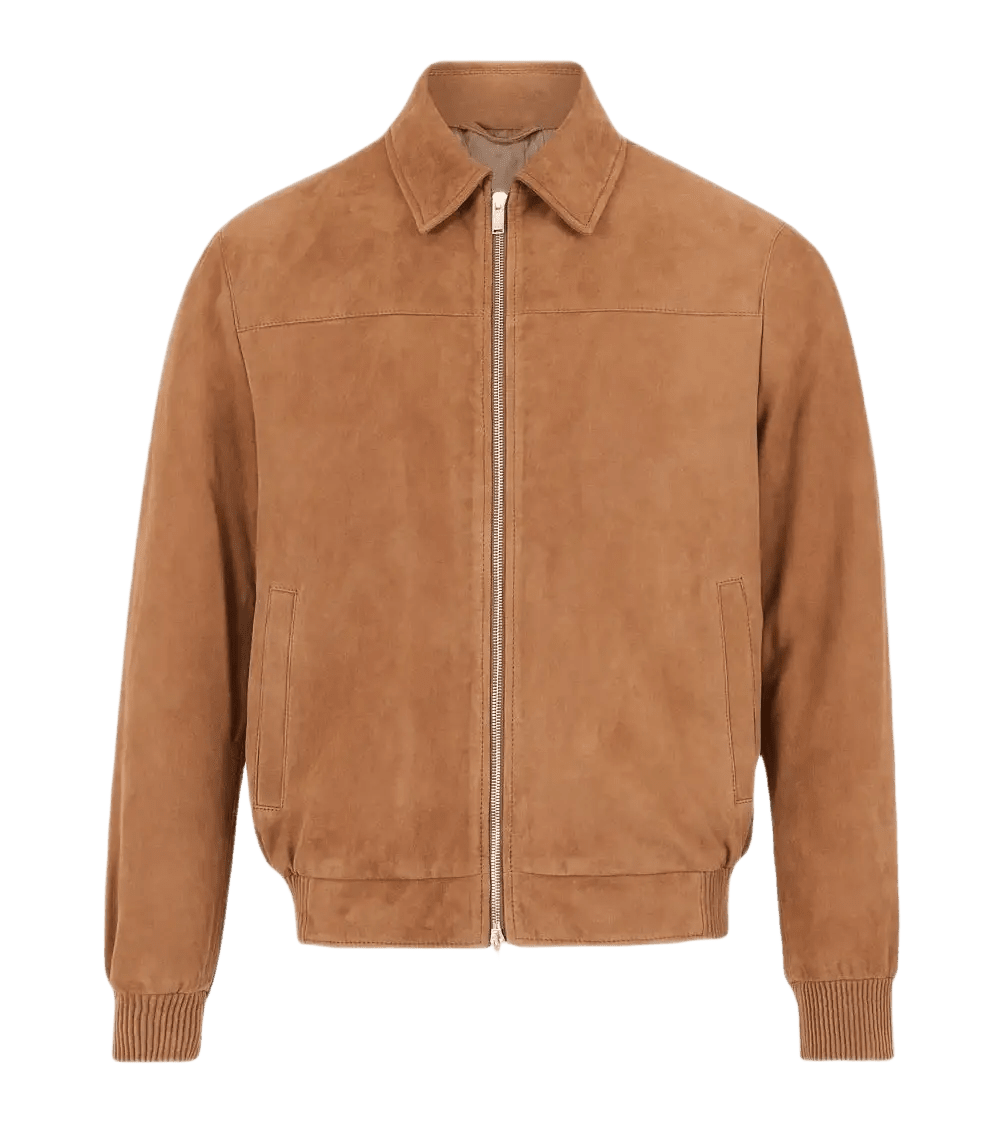 Lardini Blouson en daim camel - Lothaire