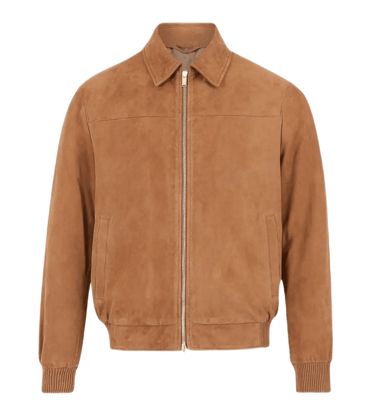 Lardini Blouson en daim camel - Lothaire