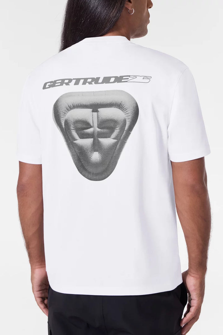 GERTRUDE - T-shirt Leonarchive en jersey de coton Blanc