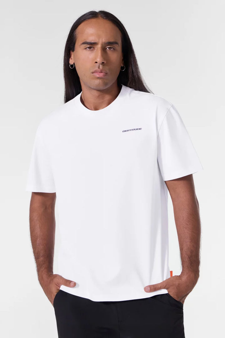 GERTRUDE - T-shirt Leonarchive en jersey de coton Blanc