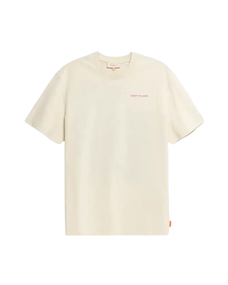 GERTRUDE - T-shirt Leongeo col rond Crème