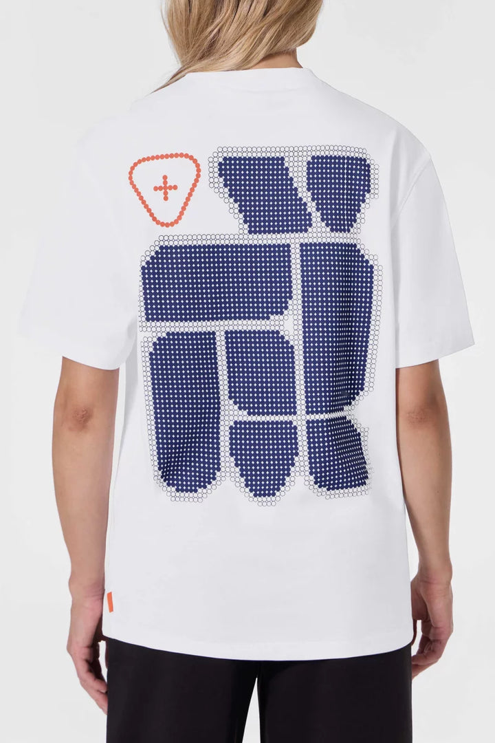 GERTRUDE - T-shirt Leongeo col rond Blanc