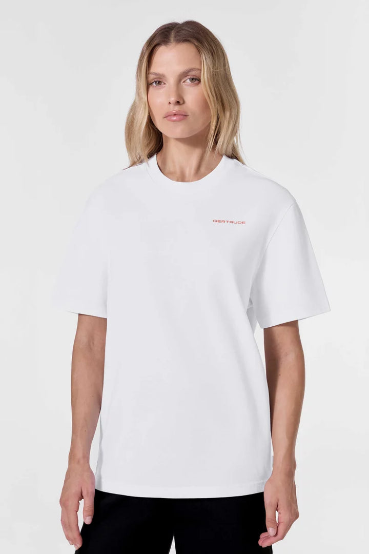 GERTRUDE - T-shirt Leongeo col rond Blanc