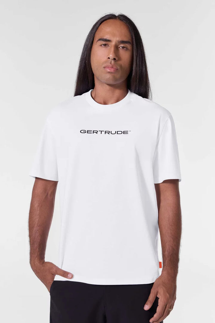 GERTRUDE - T-shirt Leon coupe droite Blanc