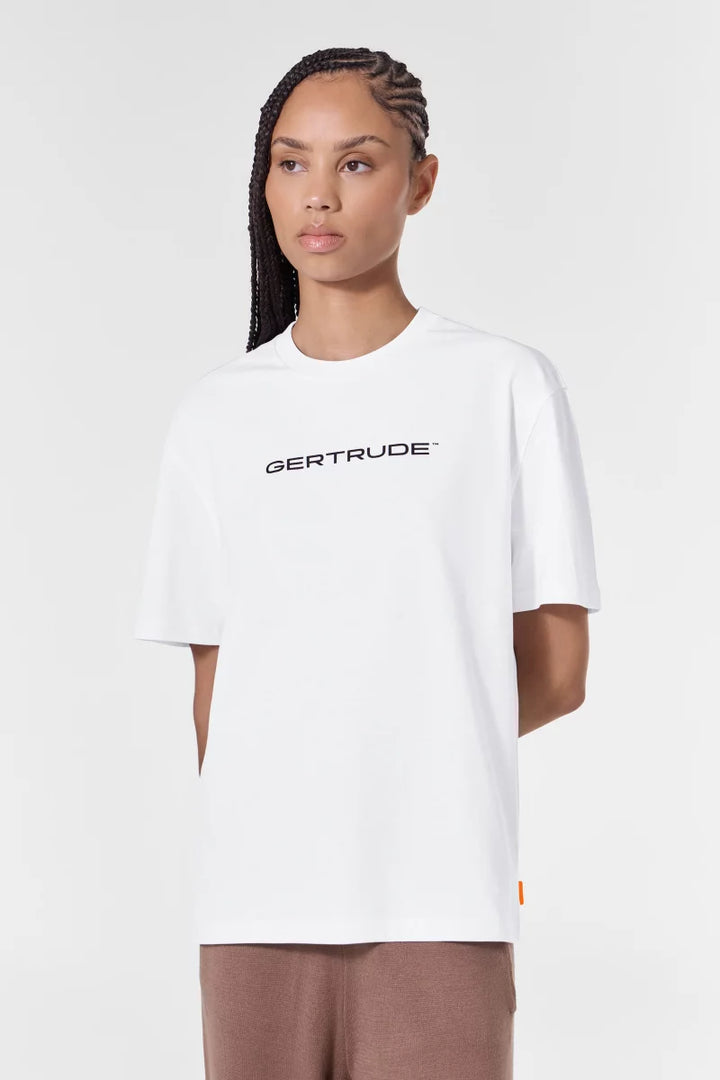 GERTRUDE - T-shirt Leon coupe droite Blanc