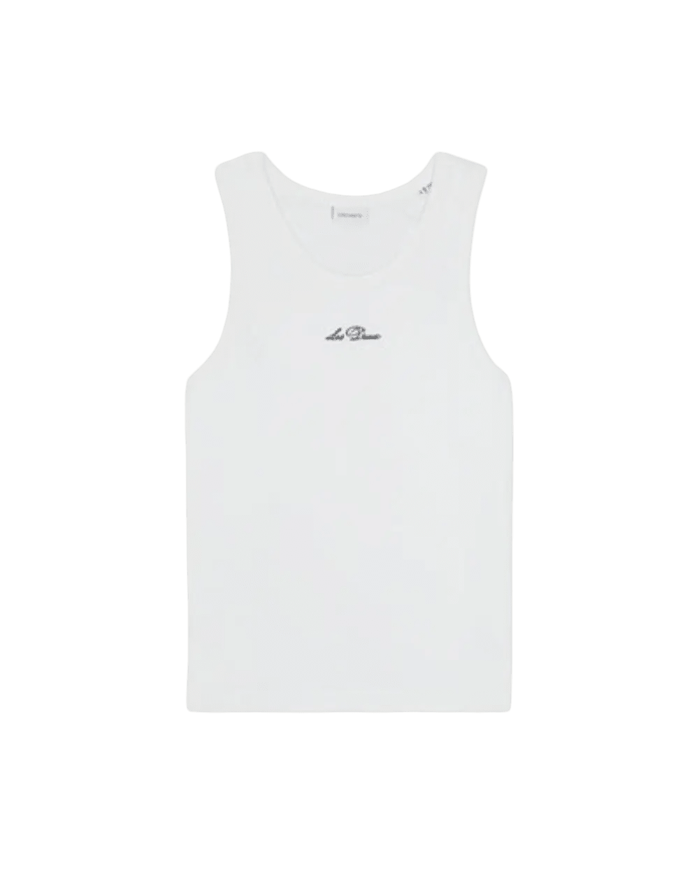 LES DEUX - Arthur Logo Rib Tanktop Blanc - Lothaire