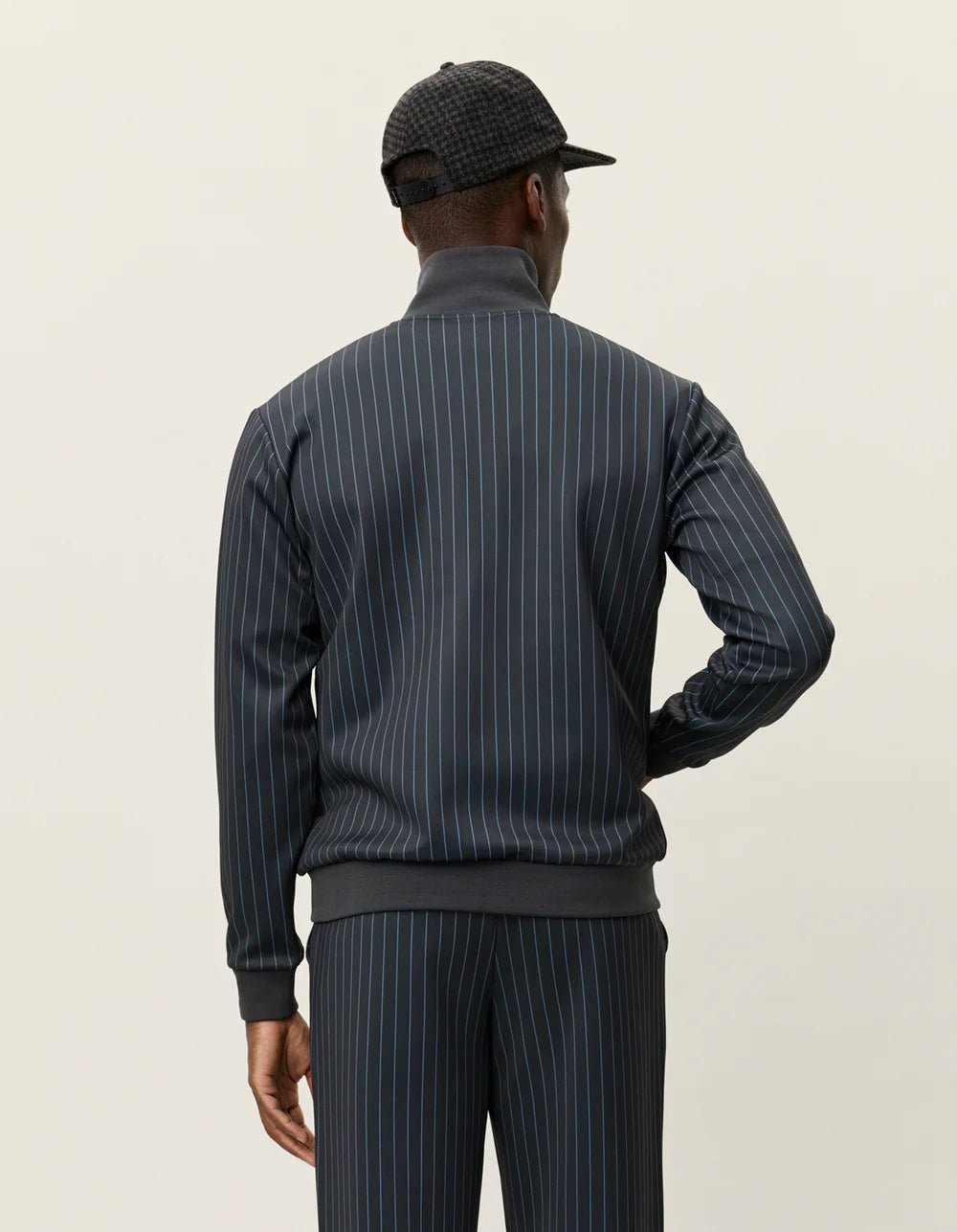 LES DEUX - Ballier Pinstripe Jacket Marine à rayures - Lothaire
