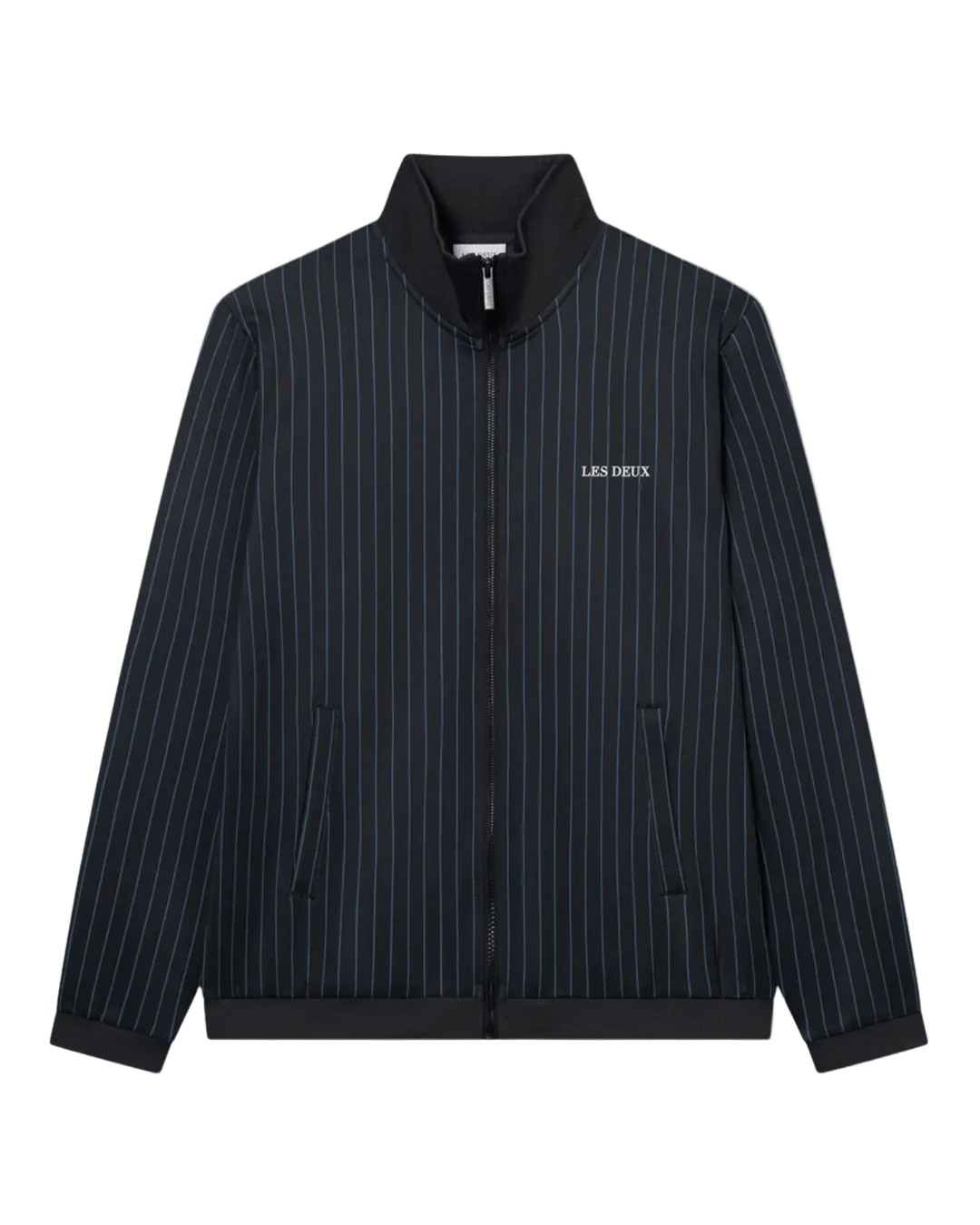LES DEUX - Ballier Pinstripe Jacket Marine à rayures - Lothaire