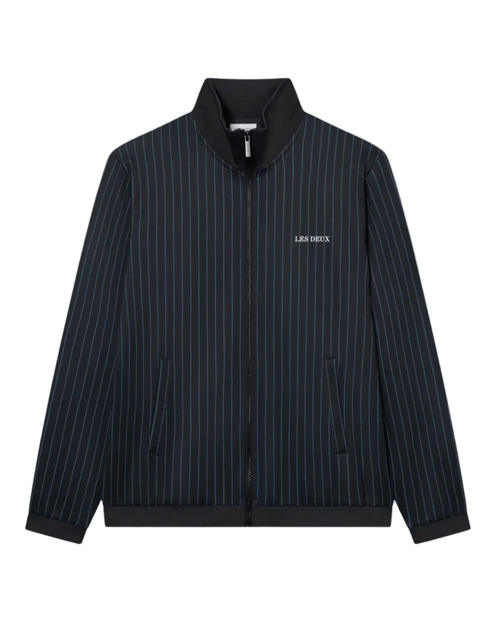 LES DEUX - Ballier Pinstripe Jacket Marine à rayures - Lothaire