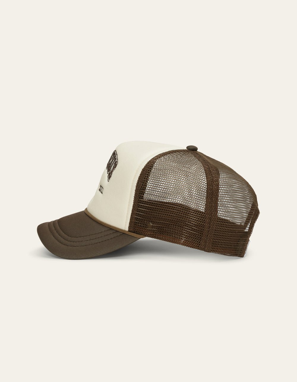 LES DEUX - Basketball Player Trucker Cap Ivoire et Marron - Lothaire