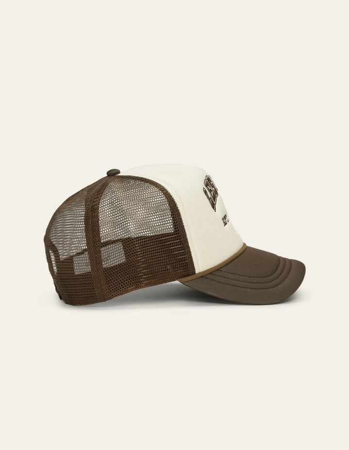 LES DEUX - Basketball Player Trucker Cap Ivoire et Marron - Lothaire