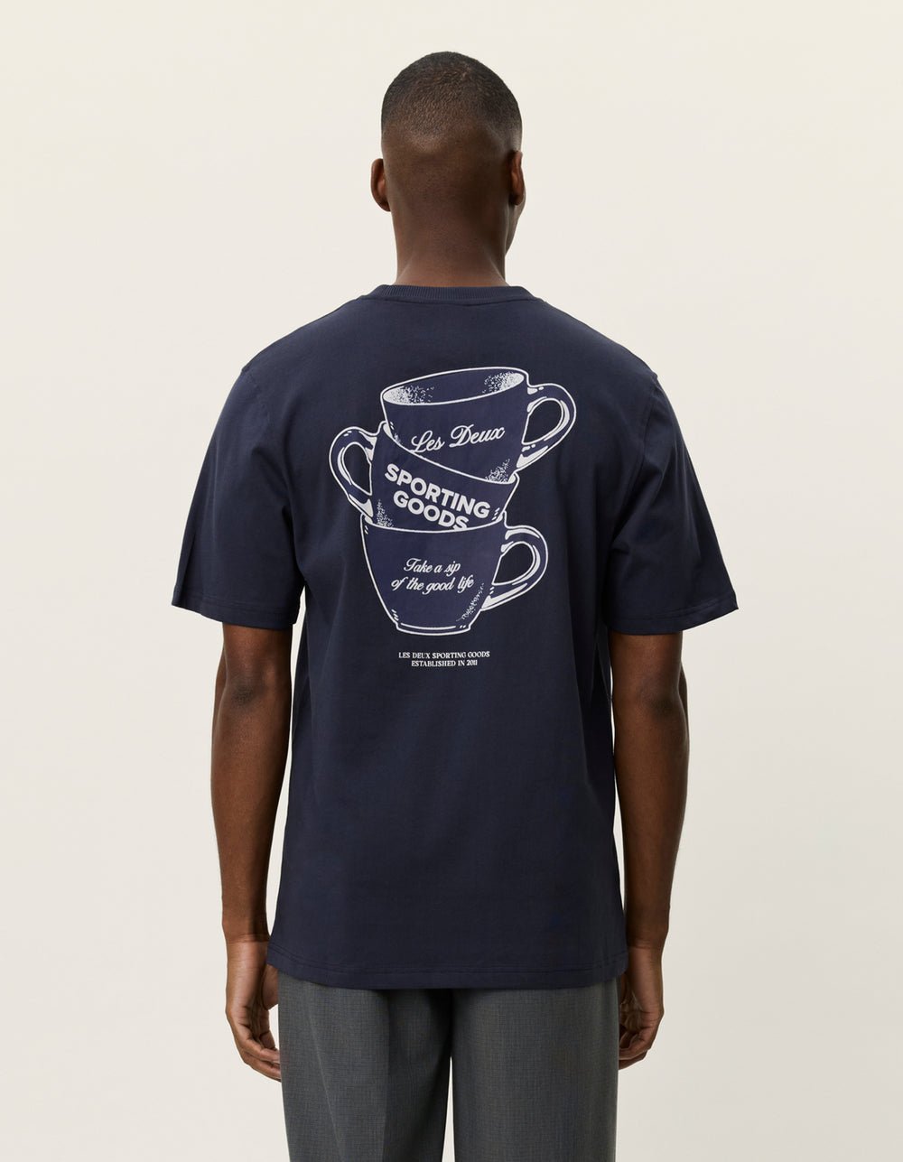 LES DEUX - Ben Artist T-Shirt Bleu marine foncé - Lothaire