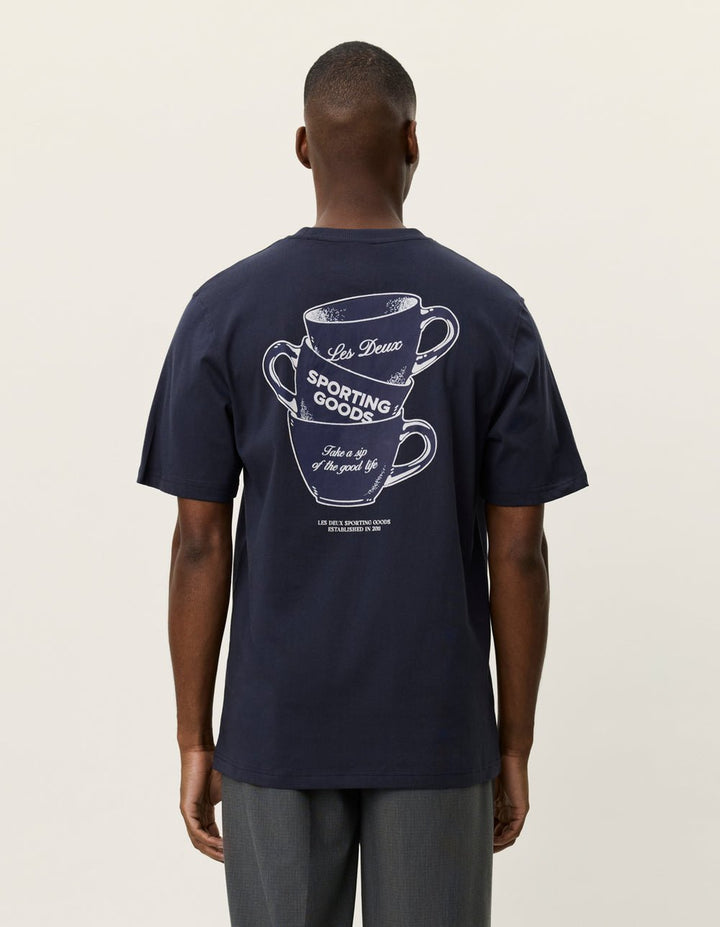 LES DEUX - Ben Artist T-Shirt Bleu marine foncé - Lothaire