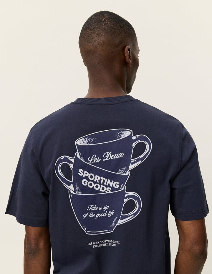 LES DEUX - Ben Artist T-Shirt Bleu marine foncé - Lothaire