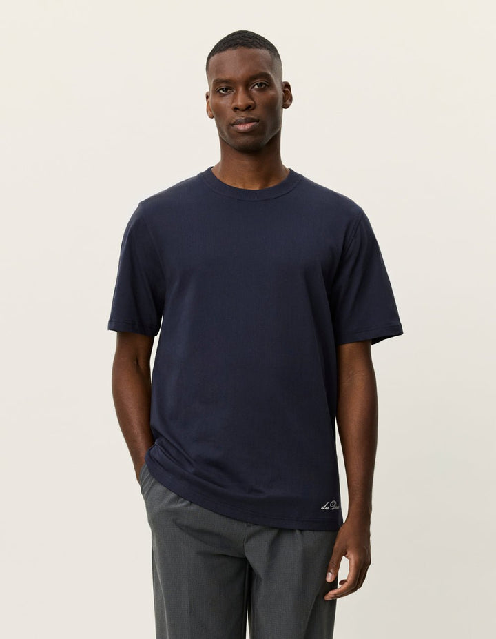 LES DEUX - Ben Artist T-Shirt Bleu marine foncé - Lothaire