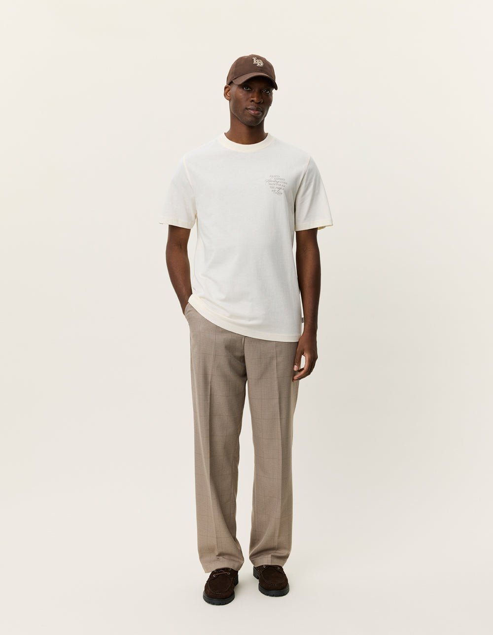 LES DEUX - Ben Faience T-Shirt Blanc crème - Lothaire