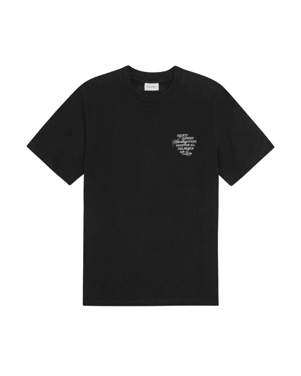 LES DEUX - Ben Faience T-Shirt Noir - Lothaire