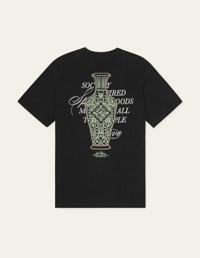 LES DEUX - Ben Faience T-Shirt Noir - Lothaire