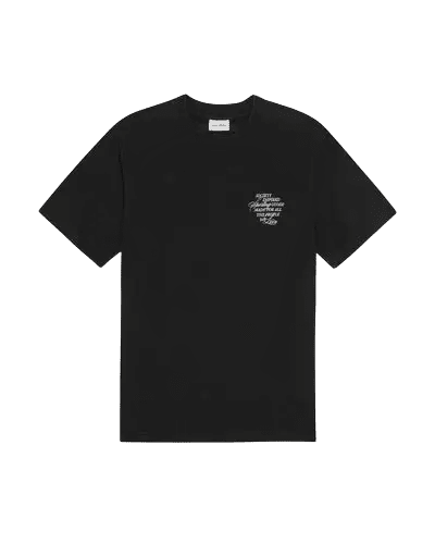 LES DEUX - Ben Faience T-Shirt Noir - Lothaire