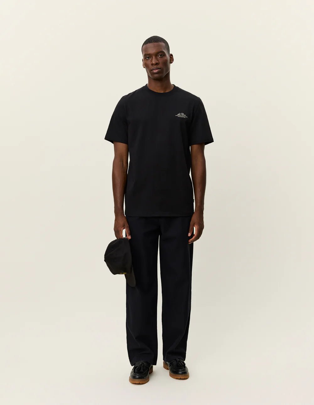 LES DEUX - Ben Globe T-Shirt Noir - Lothaire