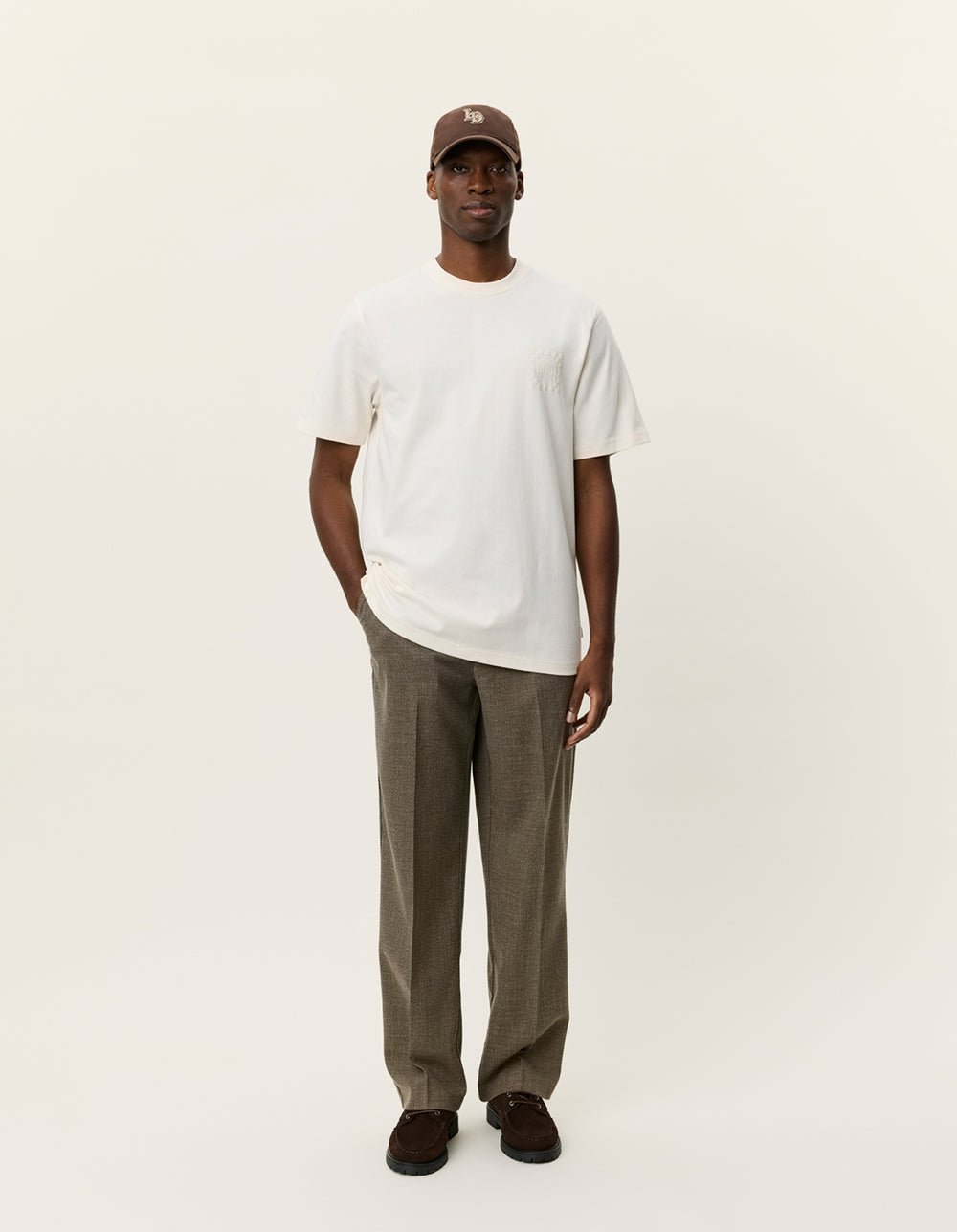 LES DEUX - Ben Goods T-Shirt Ivoire - Lothaire