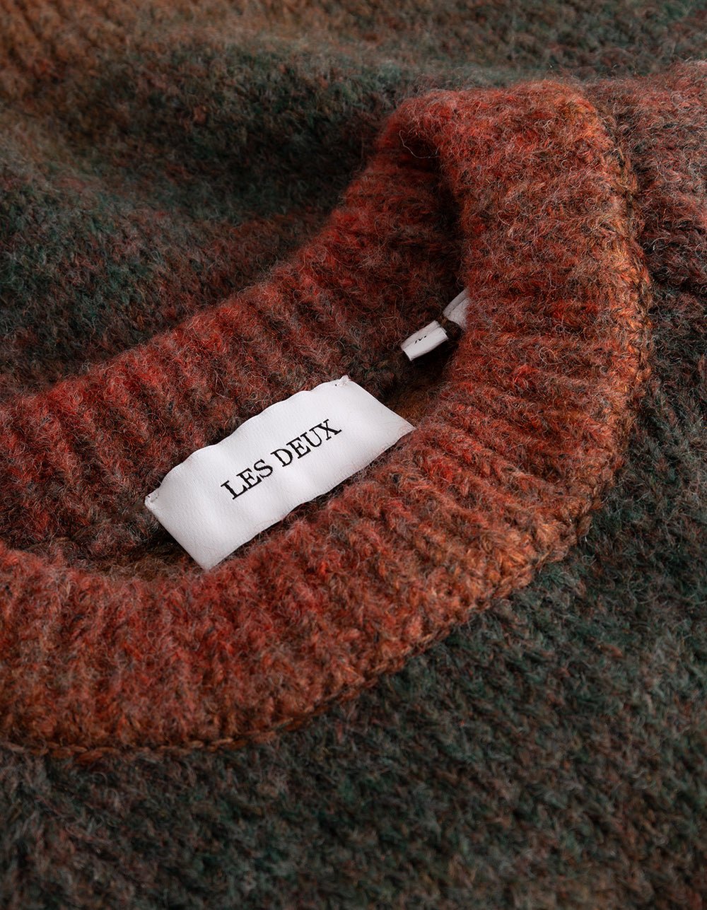 LES DEUX - Brad Gradient Knit Jumper Brun rouge - Lothaire