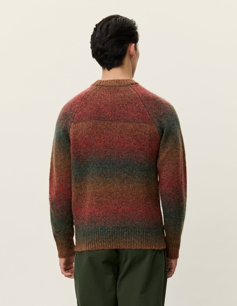 LES DEUX - Brad Gradient Knit Jumper Brun rouge - Lothaire