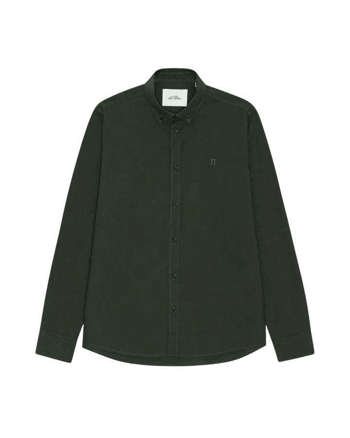 LES DEUX - Chemise Oxford légère Vert résine - Lothaire