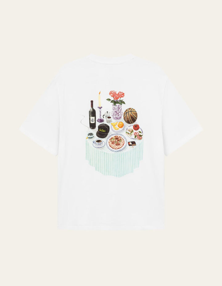 LES DEUX - Cole Table T-Shirt Blanc - Lothaire