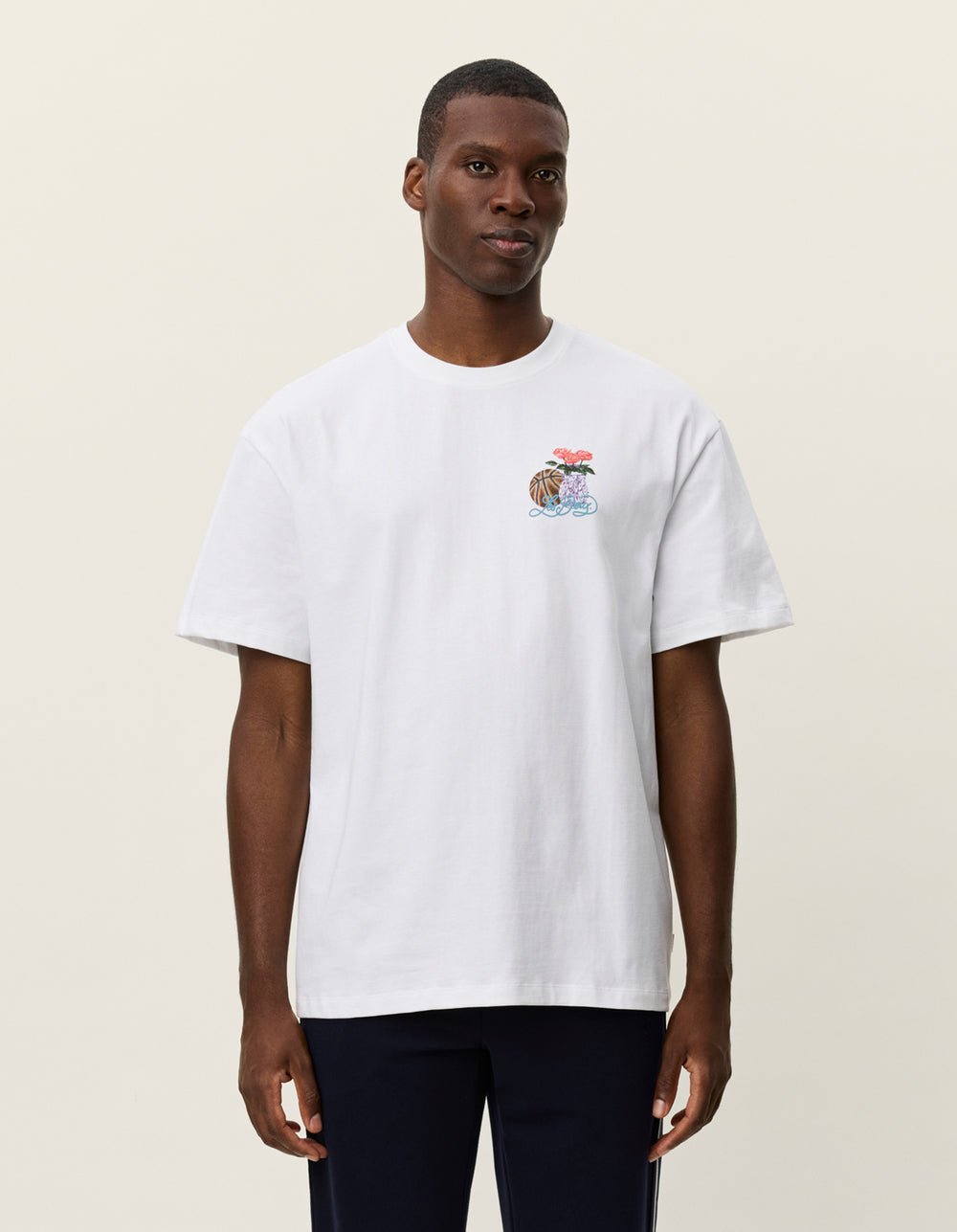 LES DEUX - Cole Table T-Shirt Blanc - Lothaire