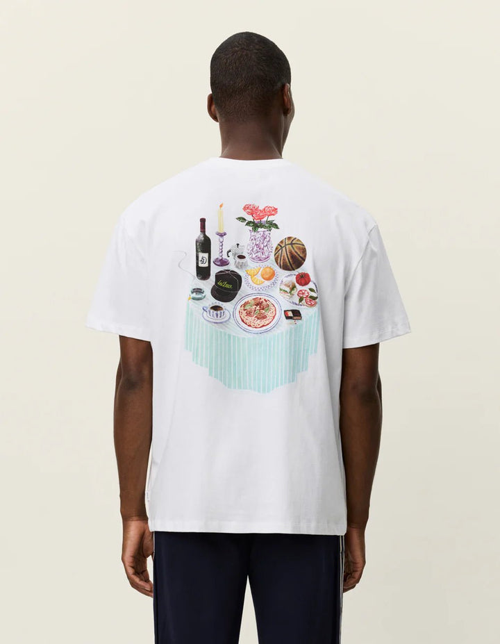 LES DEUX - Cole Table T-Shirt Blanc - Lothaire