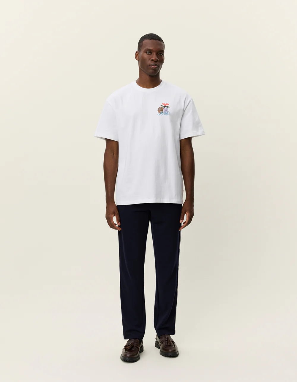 LES DEUX - Cole Table T-Shirt Blanc - Lothaire