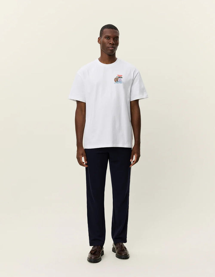 LES DEUX - Cole Table T-Shirt Blanc - Lothaire