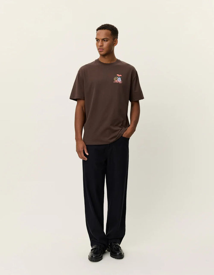 LES DEUX - Cole Table T-Shirt Marron - Lothaire